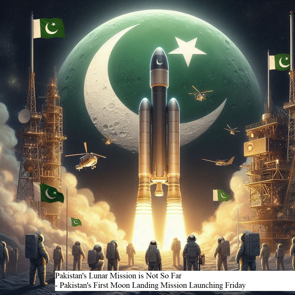Pakistan's Lunar Mission is Not So Far - Pakistan's First Moon Landing Mission Launching Friday