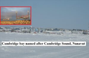 Cambridge bay named after Cambridge Sound, Nunavut